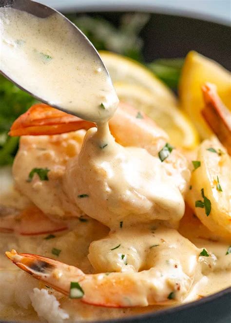 Creamy Garlic Prawns Shrimp Recipetin Eats
