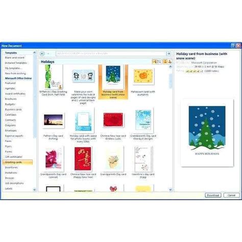 Greeting Card Template Microsoft Word 2007 Cards Design Templates