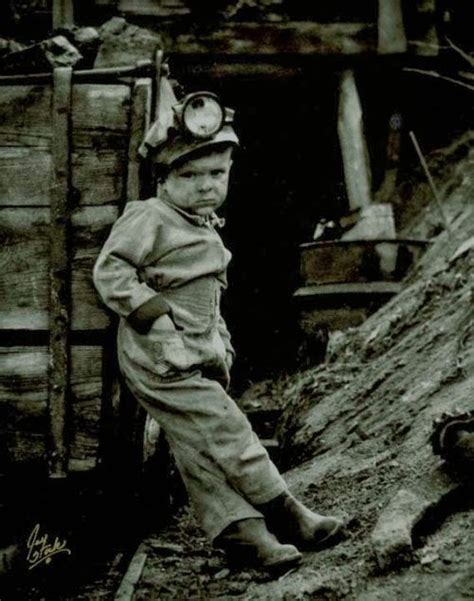 This Is A Seven Year Old Boy In A Welsh Coal Mine History Photo