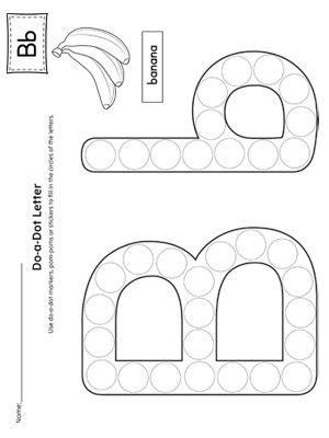 letter b do a dot worksheet preschool letters preschool