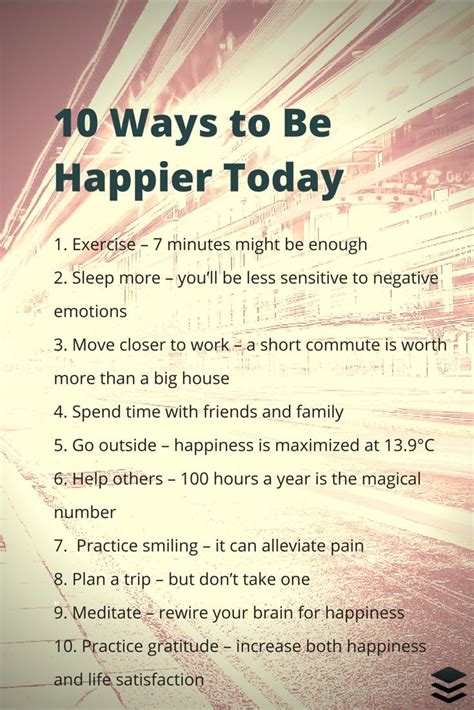 10 Scientifically Proven Ways To Be Happier Today Pictures Photos And