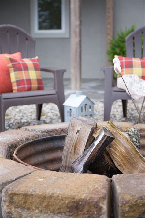 Fall Fire Pit Area Creative Cain Cabin