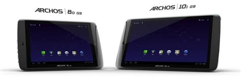 Archos 80 G9 And 101 G9 Android 31 Tablets For 279 And