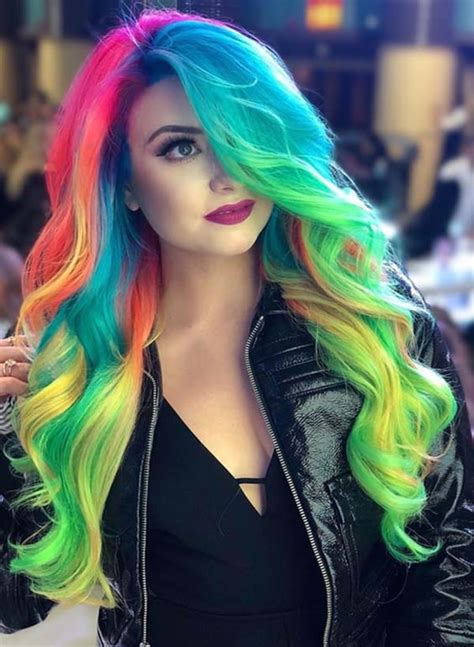 97 Cool Rainbow Hair Color Ideas To Rock Your Summer