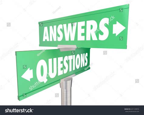 Questions Answers Q Words Signs 3d Stock Illustration 431129974