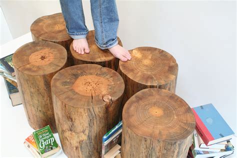 Tree Stump Tables From Real Wood Works Tree Stump Table Open Plan