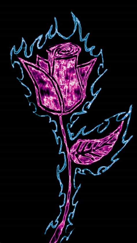 Neon Rose Wallpaper By Jdbowers 0b Free On Zedge