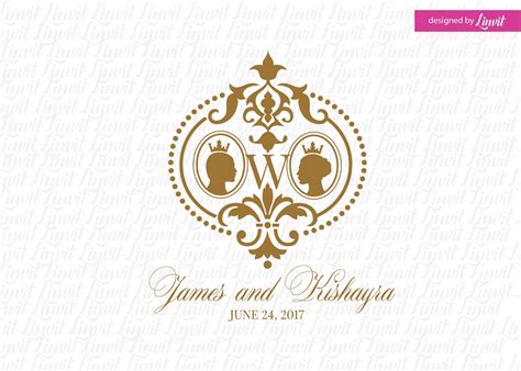 Royal Logo Crown Logo Royal Wedding Logo Wedding Emblem Etsy In 2022