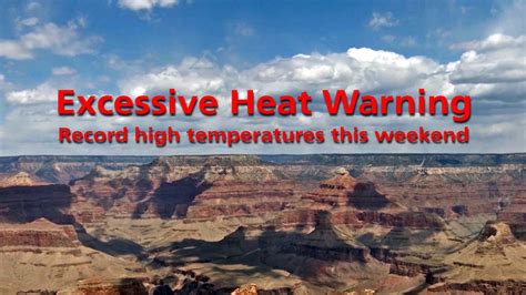 An excessive heat warning is a notice issued by the national weather service of the united states within 12 hours of the heat index reaching one of two criteria levels. Summer Safety: Avoid Hiking during Heat Warning; View Elk ...