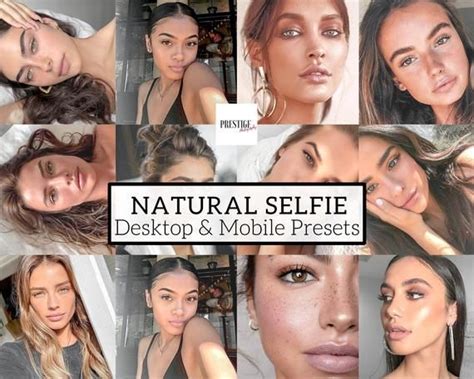 5 Professional Natural Selfie Preset Pack For LATEST Adobe Lightroom 4