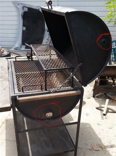 Modifications To My Barrel Grill Needed Barbecue Design Bbq