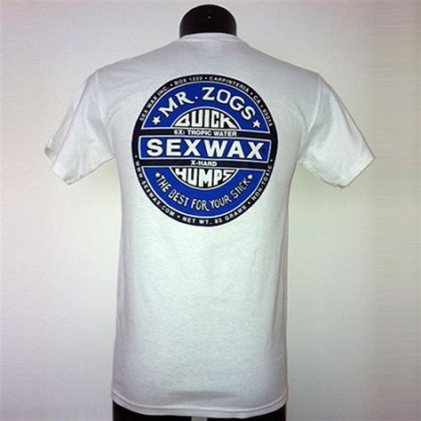 sex wax white t shirt blue logo mr zogs surf tee shirts st vedas surf free download nude photo