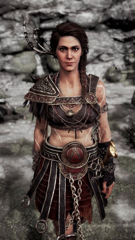 Game Artwork Video Games Artwork Assassins Creed Series Warrior Women Sparta Assassin S