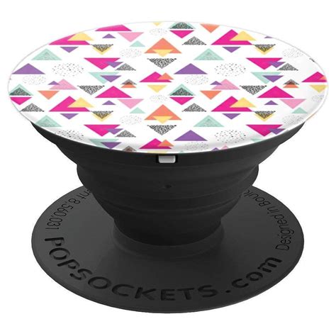 Pink And Colorful Geometric Design For Girls Popsockets