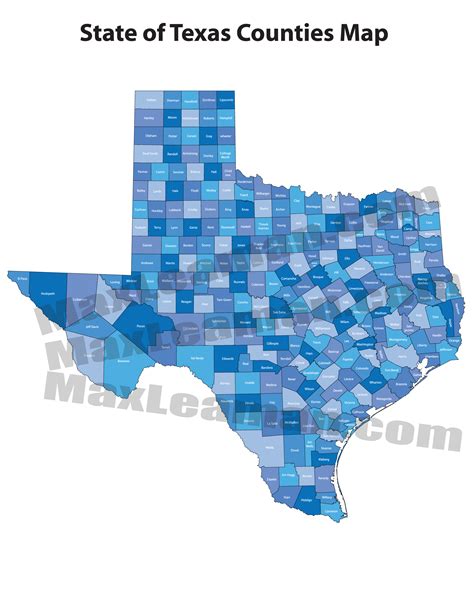 Texas County Map Mortgage Resources