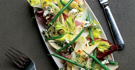 Endive And Roquefort Salad With Smoked Pepper Jelly And Hazelnuts