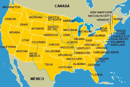 Mapa da densidade populacional no território dos estados unidos. Learn English easily and quickly: Map The Eua