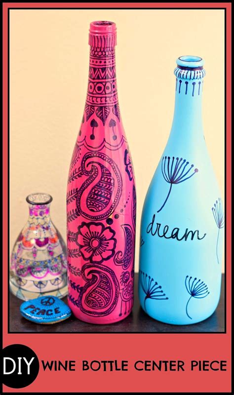 A Kaleidoscopic Dream Upcycled Wine Bottles Wine Bottle Diy Crafts