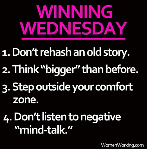 Winning Wednesday Good Morning Wednesday Happy Wednesday Quotes