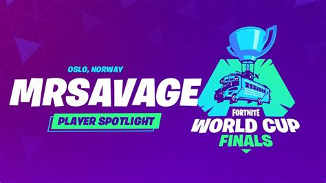 Fortnite World Cup Finals Player Profile Mrsavage Youtube