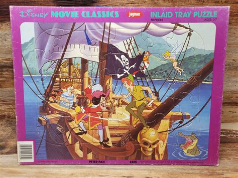 Peter pan peter pan and wendy. Peter Pan Vintage Inlaid Tray Puzzle disney puzzle vintage ...