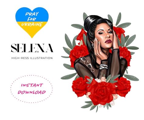Selena Quintanilla In Roses Sublimation Designs For Selena Etsy Hong Kong