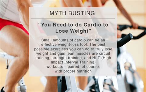 Myth Busting - You Need to do Cardio to Lose Weight
