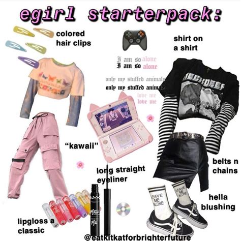 Egirl Starter Pack Gamer Girl Outfit E Girls Egirl Outfits