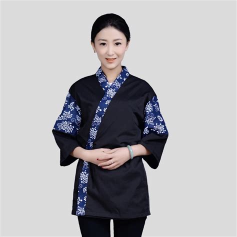 Buy Unisex Japan Style Chef Uniform Chef Service Kimono Stitching Wear