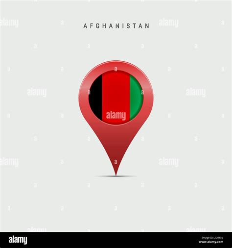 Teardrop Map Marker With Flag Of Afghanistan Afghan Flag Inserted In