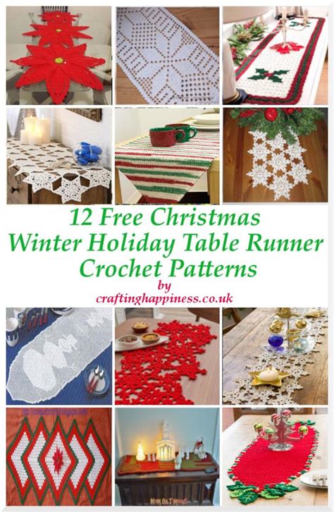 Easy Crochet Christmas Table Runners