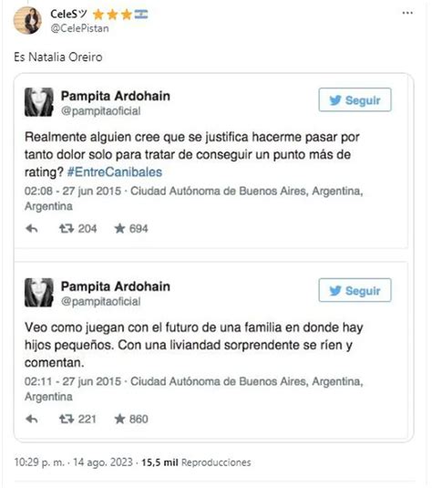 Qué Dijo Pampita Sobre El Supuesto Affaire De Natalia Oreiro Y Benjamín