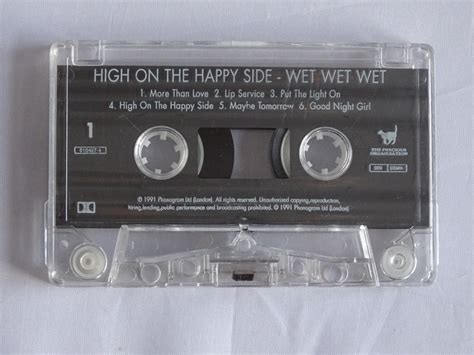 Wet Wet Wet High On The Happy Side Cassette Album Top Hat Records