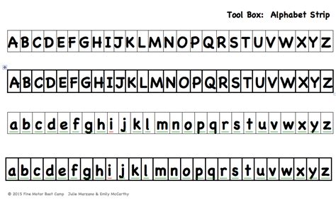 Best Templates Printable Alphabet Strip