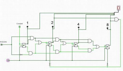mod 10 counter circuit diagram