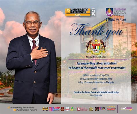 Uitm Official On Twitter Thank You Ministry Of Higher Education