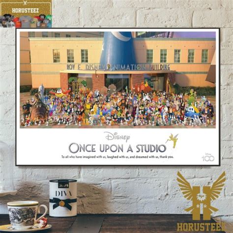 Disney 100 Once Upon A Studio Lithograph Animation Photo Characters