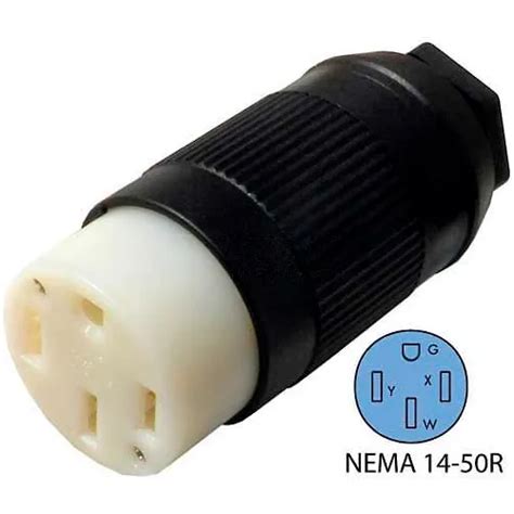 Conntek 60839 00 50 Amp Assembly Rv Connector With Nema 14 50r Female End