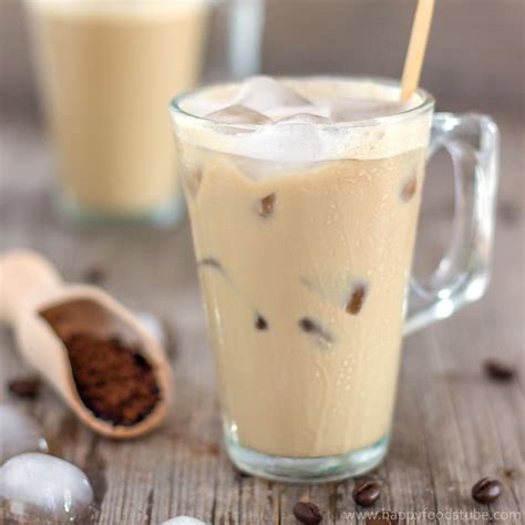 Add the fluffy whipped coffee on top. 1-Minute Instant Iced Coffee Recipe - Happy Foods Tube