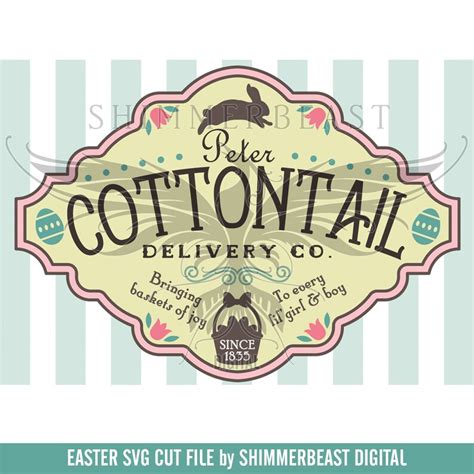 Easter SVG Cut File Peter Cottontail Delivery Co Svg | Etsy