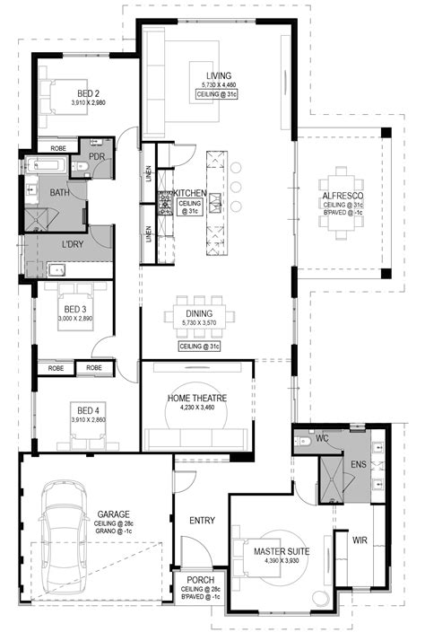 The Cantanzaro Floorplan by National Homes Modular Home Floor Plans