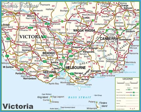 Australia Map Of Cities Travelsfinderscom