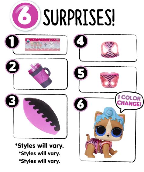 Lol Lol Surprise Color Change Pets With 6 Surprises Colour 1