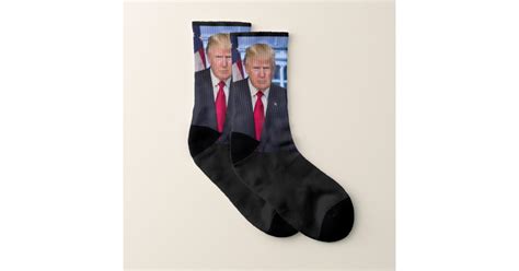 President Donald Trump Photo Socks Zazzle