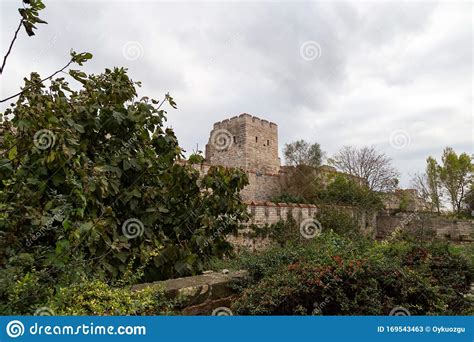 View Of Yedikule Fortress In Istanbul Turkey Stock Image Image Of