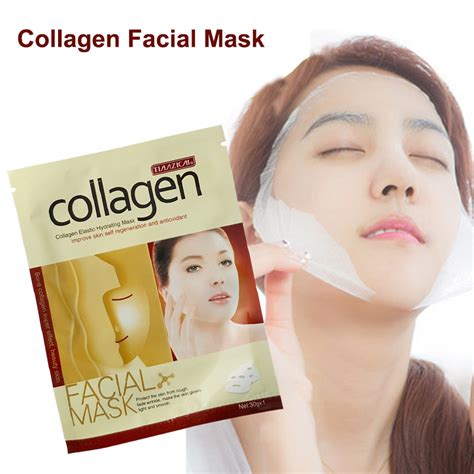 Cosmetics Moisturizing Whitening Face Beauty Sheet Facial Mask Collagen