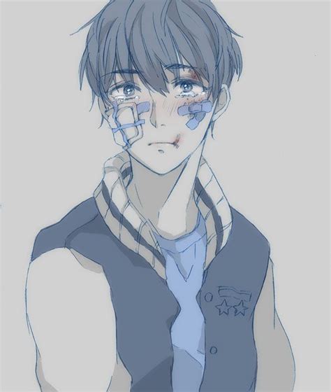 Anime Boy Art Bruise Bondage Cute W No 27