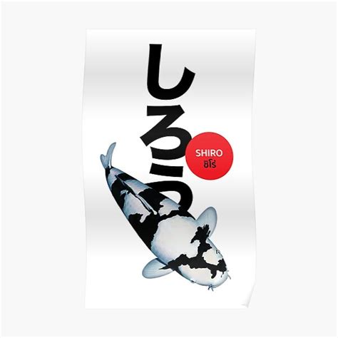 Koi Shiro Poster For Sale By Fishproduct Redbubble