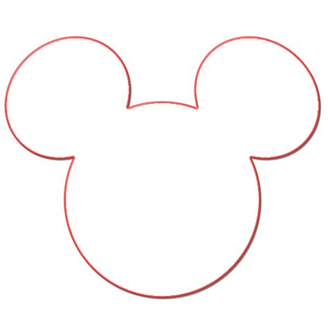 Best Templates Mickey Head Outline