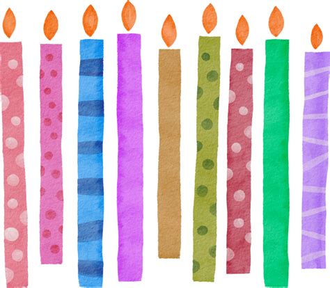 Birthday Candles Transparent Png Clip Art Image Free Image Png